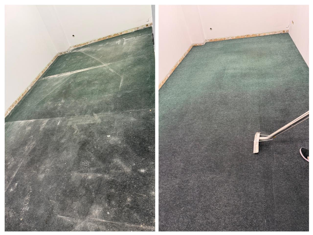 Химчистка ковролина после ремонта — удаление строительной пыли и смесей (85 м²)