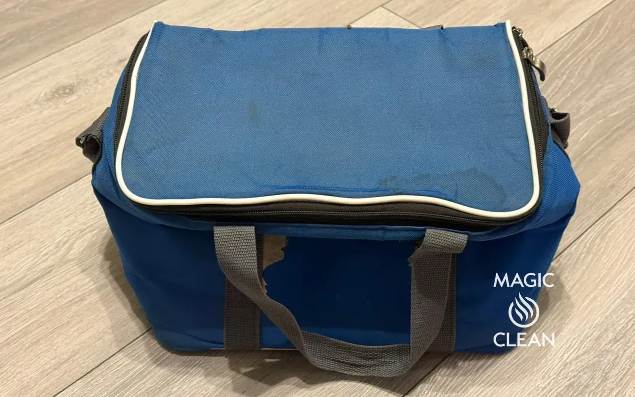 Чистка медицинской сумки до чистки