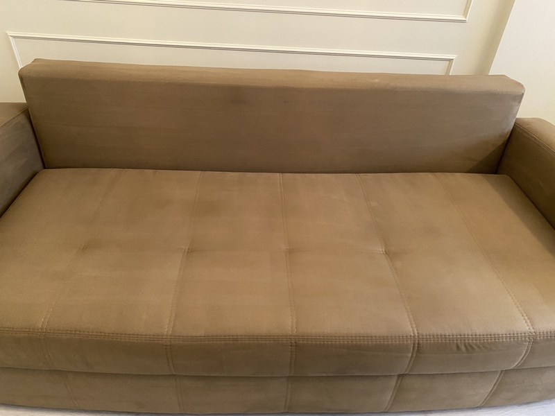 угловой диван после химчистки